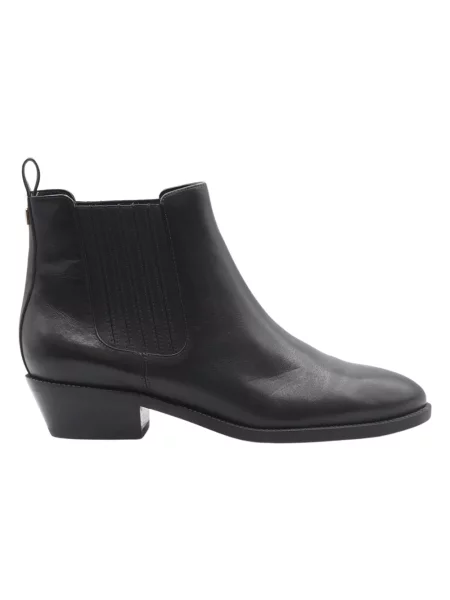 Botki Ralph Lauren skórzane czarne