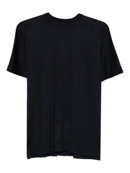 Krótki top Carven z okrągłym dekoltem niebieski