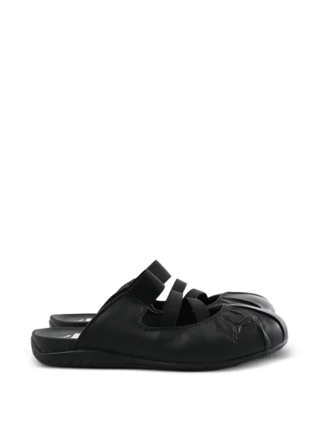 Papuci tip mules Puma cu bretele negru
