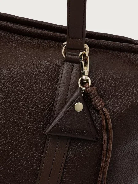 Valentino Bags шопинг чанта дамска от имитация на кожа MAURY кафяво