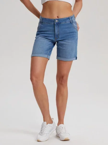 Шорти джинсові DIVERSE Bomia бавовна/поліестер/еластан блакитний