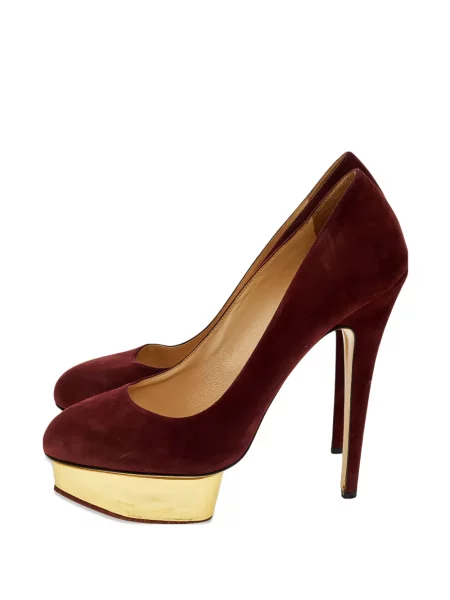 Pantofi cu toc Charlotte Olympia cu platformă roșu