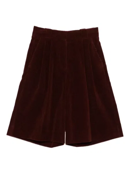 Szorty Blazé Milano sztruksowe plisowane czerwone