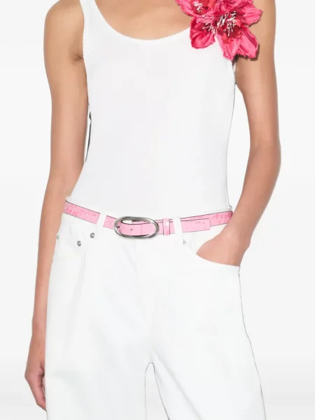 Cu centură curea Tory Burch cu cataramă roz
