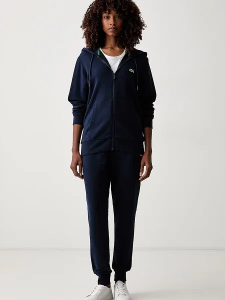 Lacoste komplet dresowy z bawełną granatowy