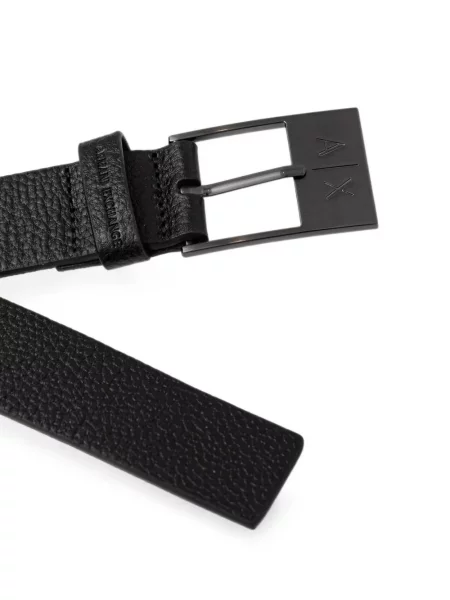 Curea Armani Exchange cu autograf negru