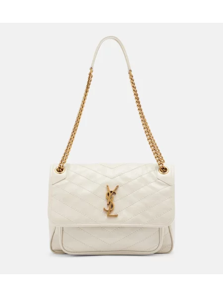 Geantă Saint Laurent din piele alb
