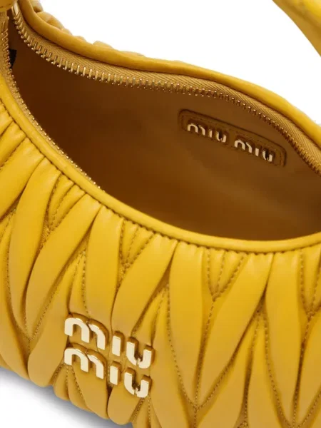 Geantă Miu Miu din piele galben