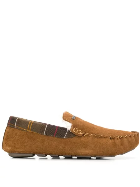 Papuci de casă Barbour din piele de oaie