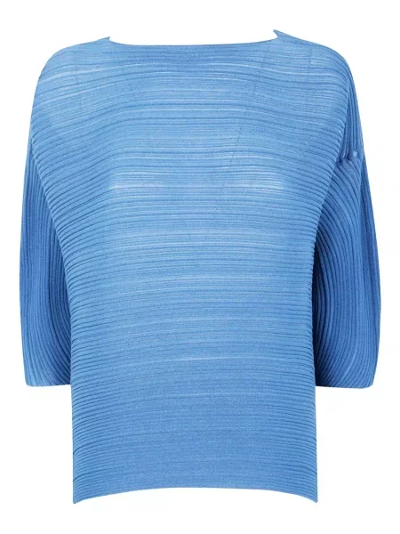 Tricou Pleats Please Issey Miyake albastru