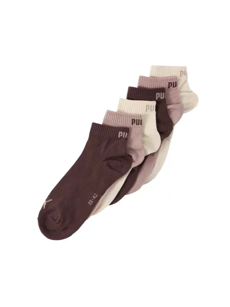 PUMA Șosete maro / roz deschis alb