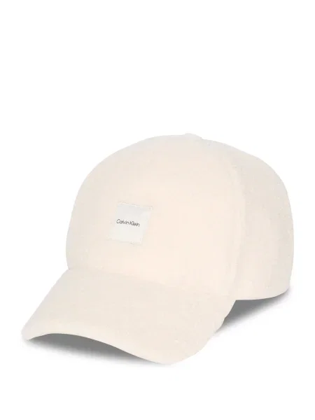 Șapcă Calvin Klein din fleece bej