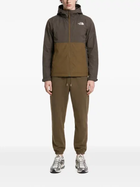 Geacă The North Face cu glugă verde