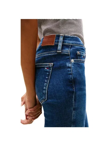 Skinny fit džínsy Tommy Hilfiger skinny fit modrá
