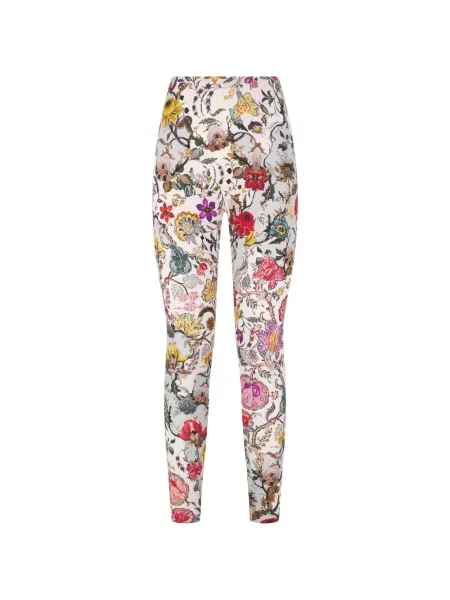 Leggings Roberto Cavalli cu model floral cu imagine
