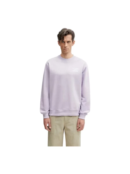Drôle de Monsieur Le Sweatshirt Slogan bluza fioletowa