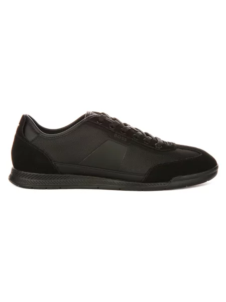 Sneakersy Hugo skórzane czarne