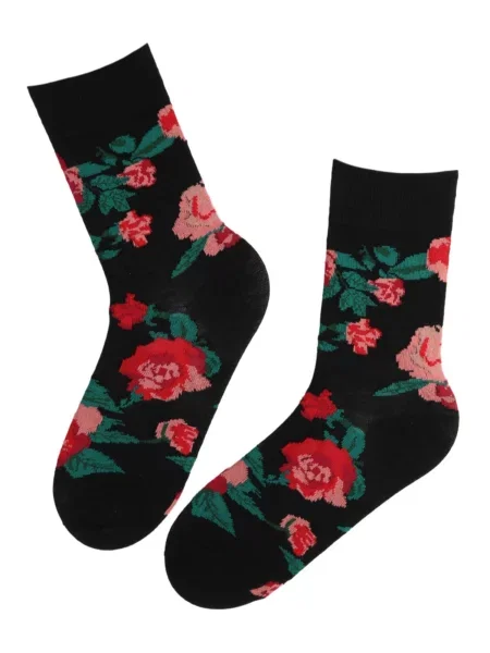 Sokisahtel Κάλτσες ROSES' μαύρο