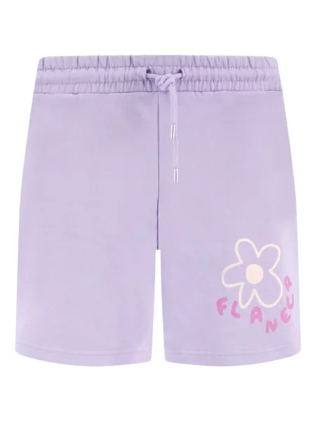 Pantaloni scurți Flâneur cu model floral cu imagine violet
