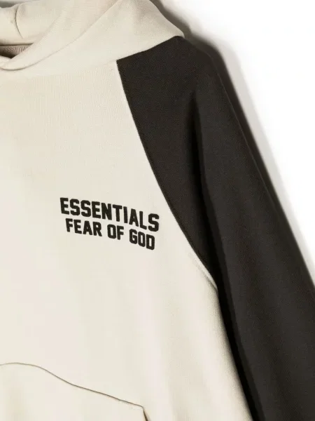 Bluza z kapturem dziecięca Fear Of God Essentials brązowa