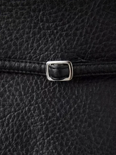 Спідниця шкіряна MANGO BELT чорний