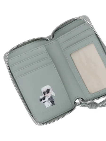 Peněženka Karl Lagerfeld s autogramem zelená