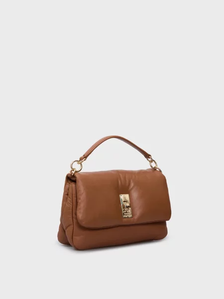 Шкіряна сумка Tommy Hilfiger коричнева