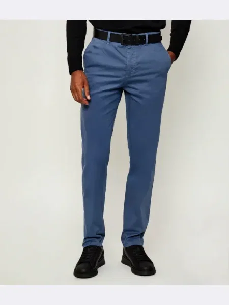 BOSS ORANGE Pantaloni chino | Tapered fit albastru