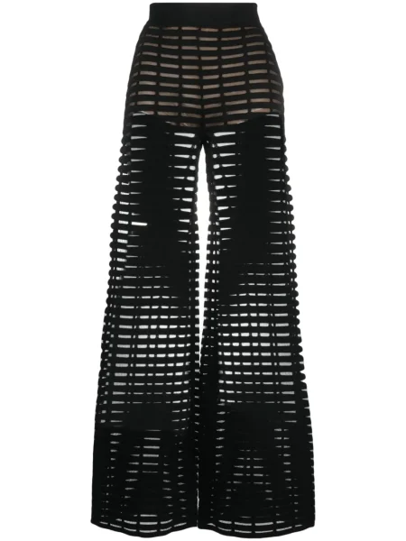 Pantaloni Genny transparente negru