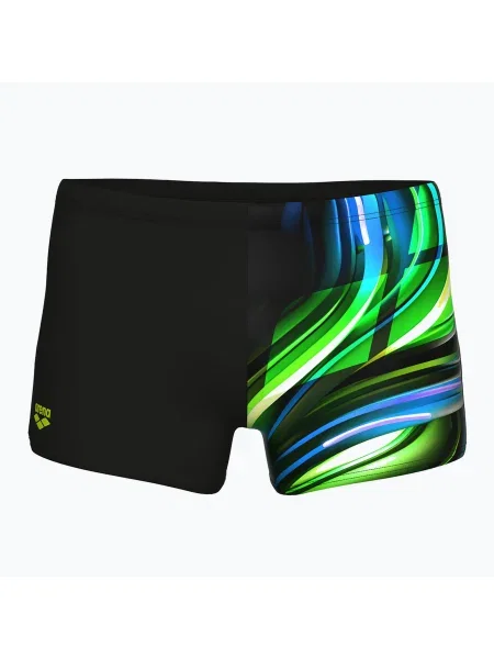 Boxeri de înot pentru bărbați arena Bloom Swim Short multi black/black negru