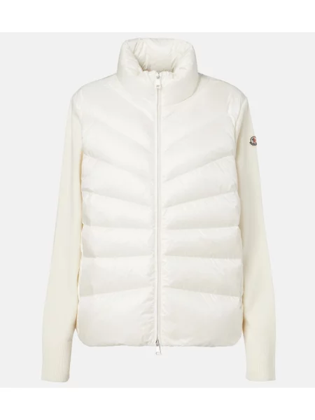 Cardigan Moncler de lână alb