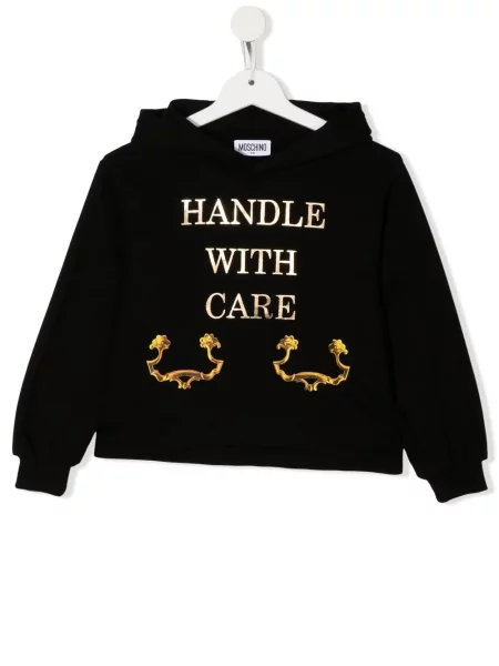 Bluza z kapturem dziecięca Moschino czarna