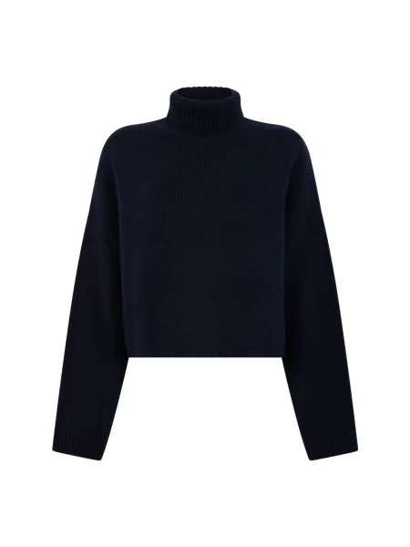 Sweter z golfem Lisa Yang niebieski