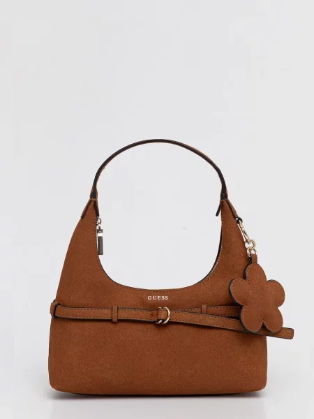 Geanta hobo Guess din piele maro