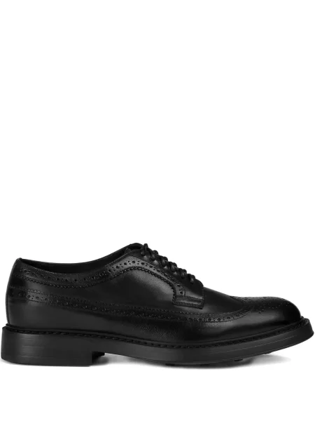 Brogues Doucal's cu șireturi din piele negru