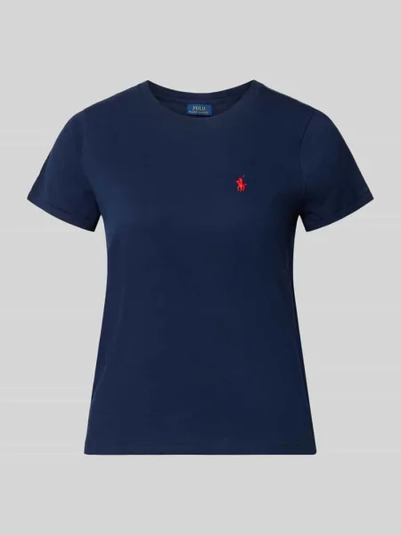 T-shirt o kroju regular fit z czystej bawełny Polo Ralph Lauren niebieska