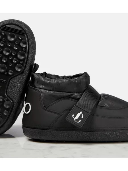 Cizme scurte Jimmy Choo fără toc negru