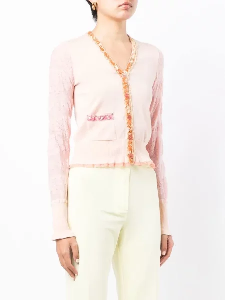 Cardigan Stella Mccartney de lână roz