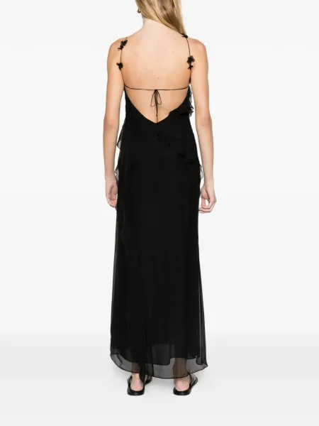 Rochie Sir cu gât halter negru