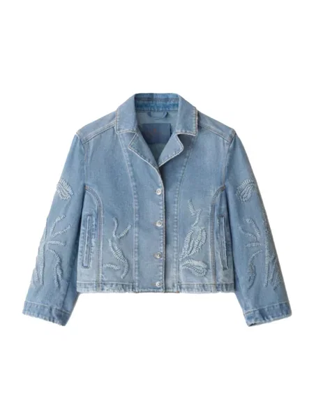 Kurtka jeansowa Ermanno Scervino niebieska