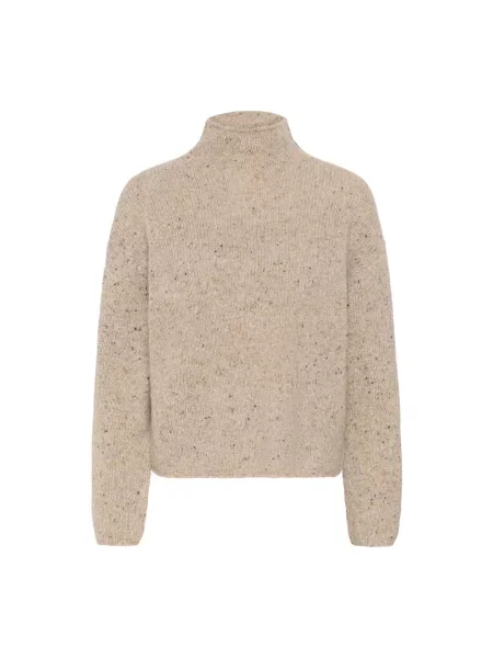 Sweter z golfem Part Two beżowy