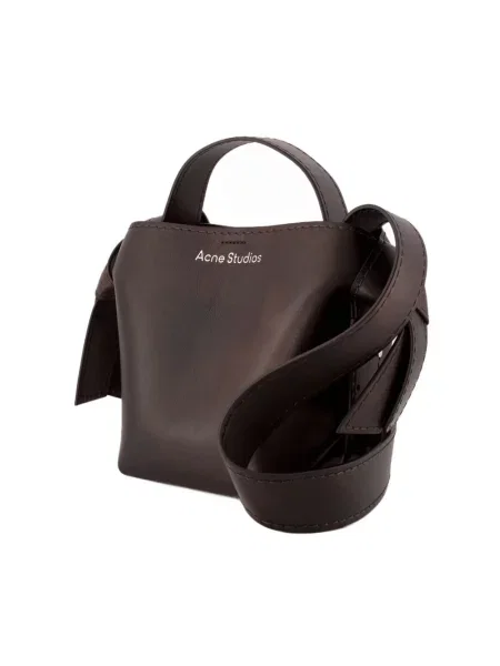 Torebka Acne Studios skórzana brązowa