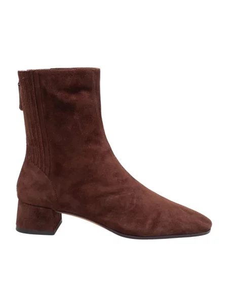 Botki Aquazzura zamszowe brązowe