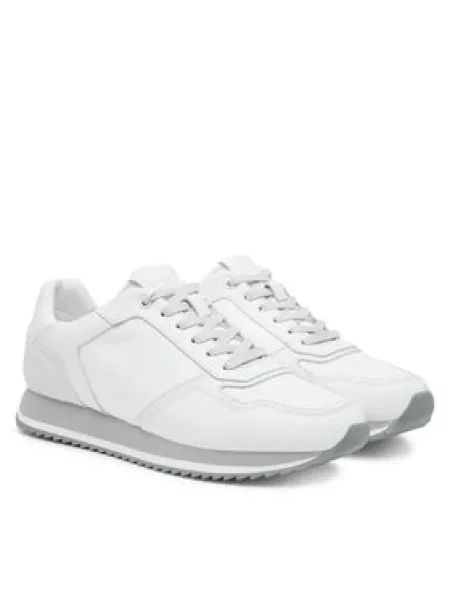 Calvin Klein Sneakersy Low Top Lace Up Lth Mono šedá