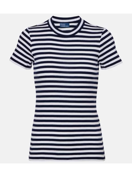 Tricou Polo Ralph Lauren cu dungi albastru