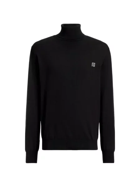 Heláncă Balmain de mătase negru