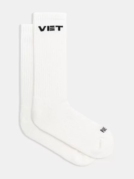 VETEMENTS șosete Vet alb
