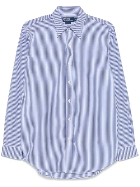 Košulja Polo Ralph Lauren s printom karirana puplin bijela