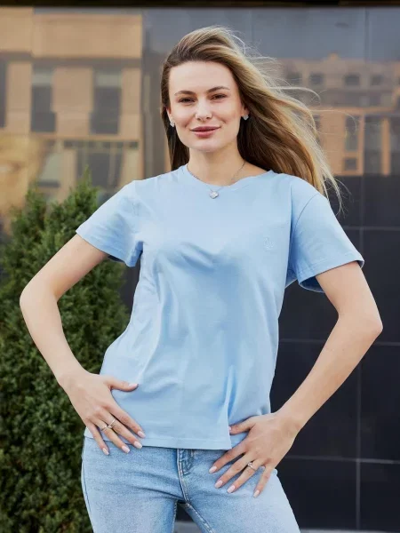 Футболка Umon бавовна/еластан блакитний