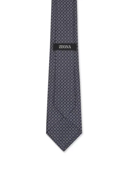 Cravată Zegna de mătase albastru